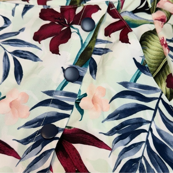 NWT Lady Hagen Women’s Palm Overlap Snap Athletic Skort Tropical Mint Size 4 - Picture 3 of 11